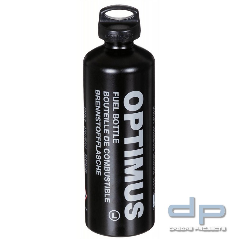Brennstoffflasche, schwarz, "OPTIMUS", 600 ml