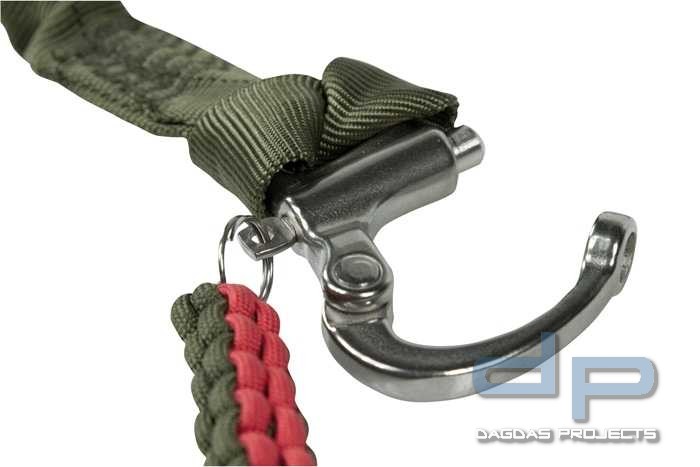 Sicherungsleine mit 2 Snap Shackle verschiedene Farben