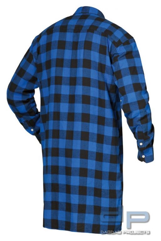 Flanell-Hemd in Blau/Schwarz-Kariert