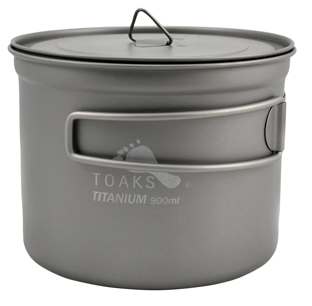 Toaks Titanium Pot 900 ml mit Deckel