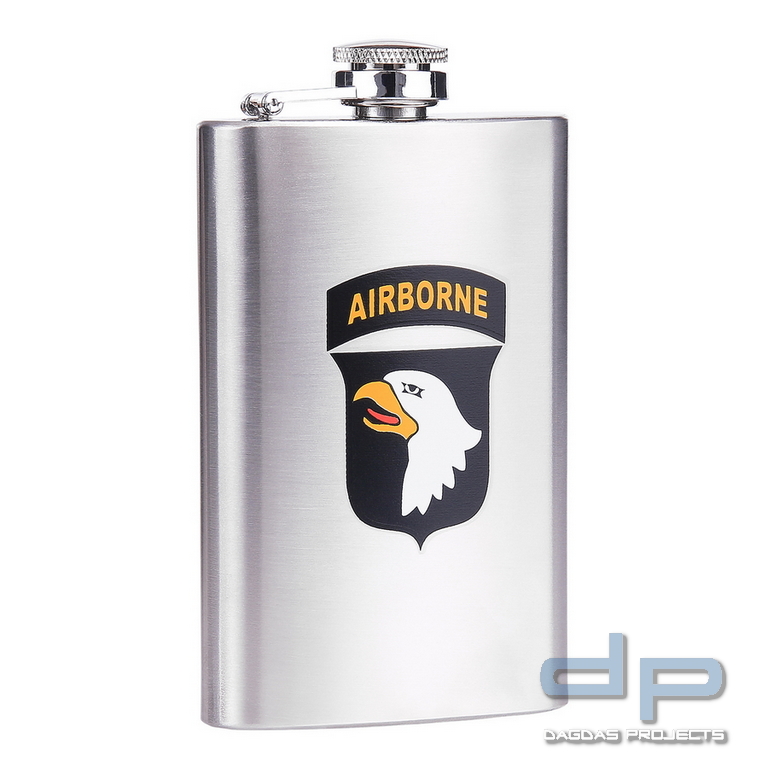 Stainless Steel Flachmann 5 oz 101st Airborne