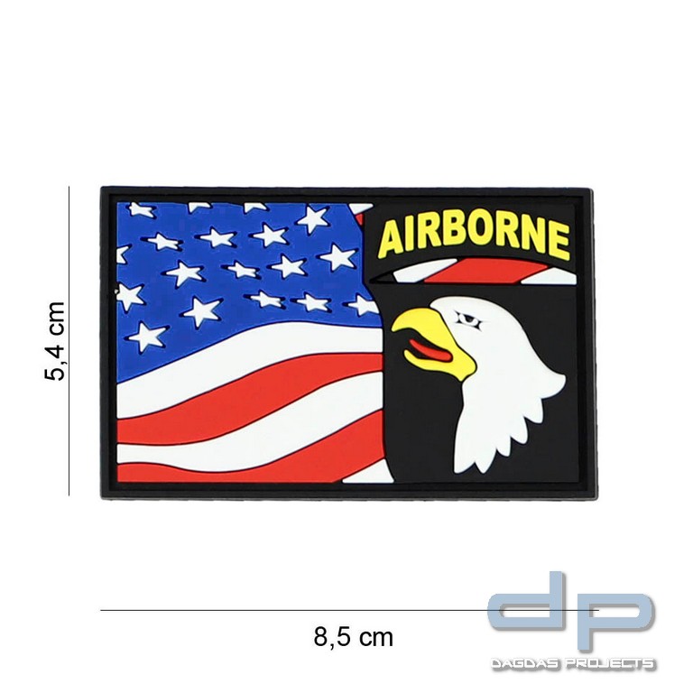 Emblem 3D PVC 101st Airborne flag