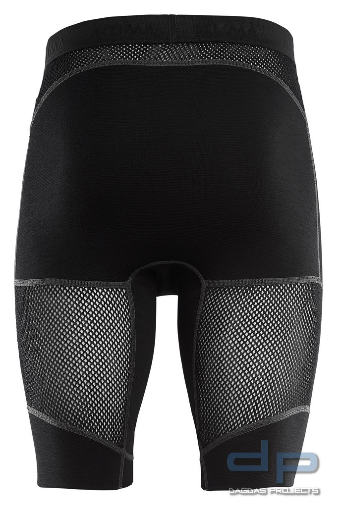 Aclima WoolNet Long Shorts Schwarz
