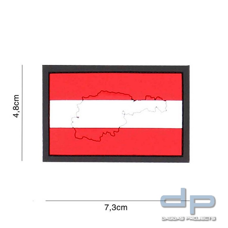 Emblem 3D PVC Österreich mit Kontur