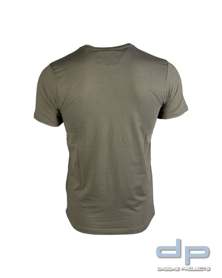 T-SHIRT M.DRUCK ′AVIATOR′ OLIV 3 Stück