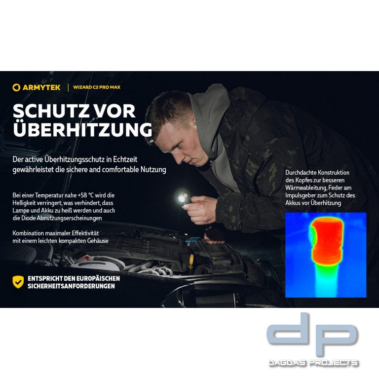 ARMYTEK Multifunktionslampe Wizard C2 Pro inkl. Akku