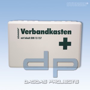 KIEL Verbandkasten leer Kunststoff weiß