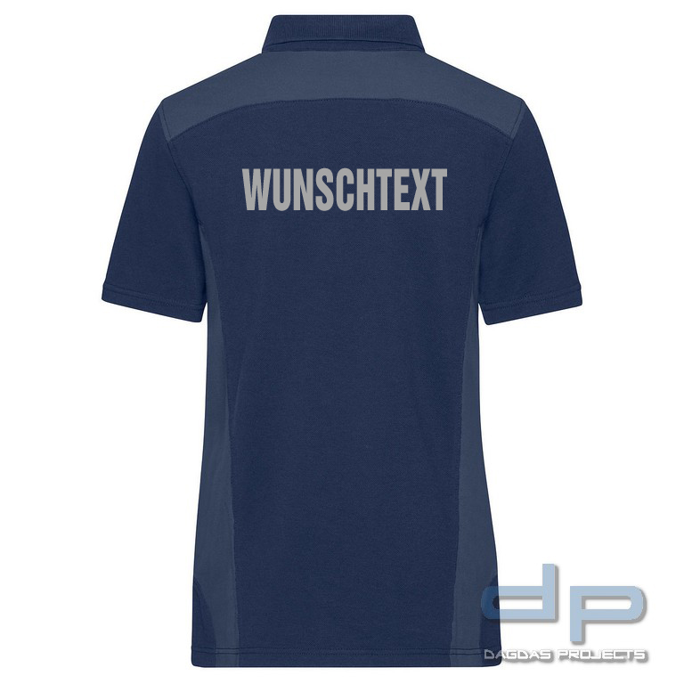 Damen Workwear Polo Shirt in verschiedenen Farben mit Aufdruck nach Wunsch auf Brust und Rücken
