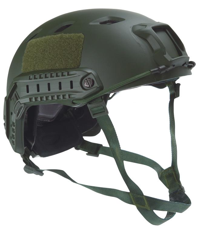 US Helm FAST-Fallschirmjäger mit Rails Oliv