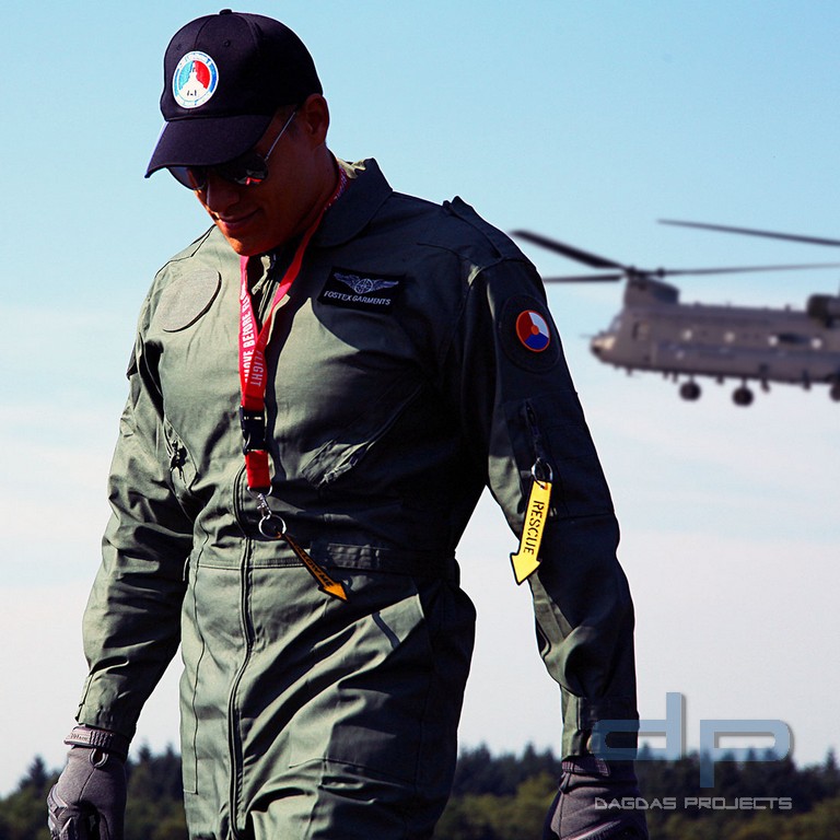 Piloten overall in Sage Green und Schwarz