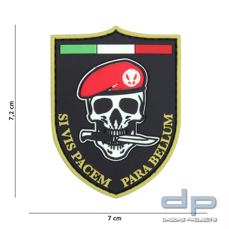 Emblem 3D PVC SI VIS Pacem schwarz