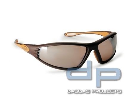 Endor Brille Braun mit Rot-Braun verspiegeltem Glas