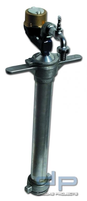 Wassermeßstandrohr (QN 2,5) 5 m³/h mit 3/4" Zapfventil mit Belüfter und Rückflussverhinderer