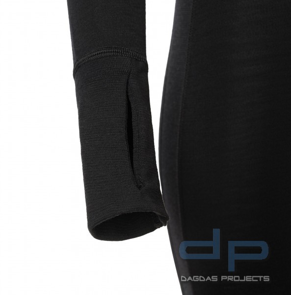 ACLIMA WARMWOOL OVERALL WOMAN SCHWARZ