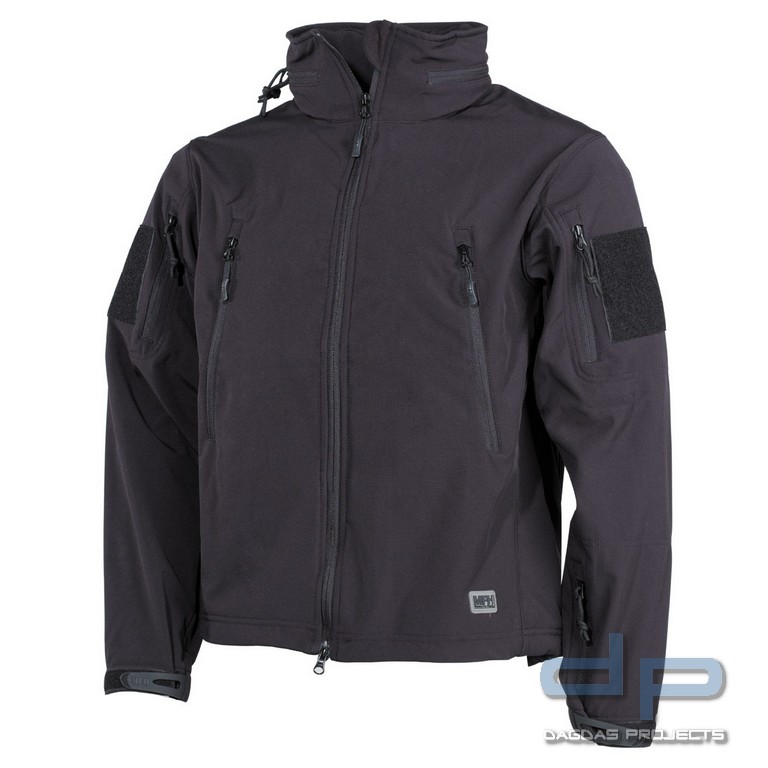 Soft Shell Jacke, "Scorpion", schwarz