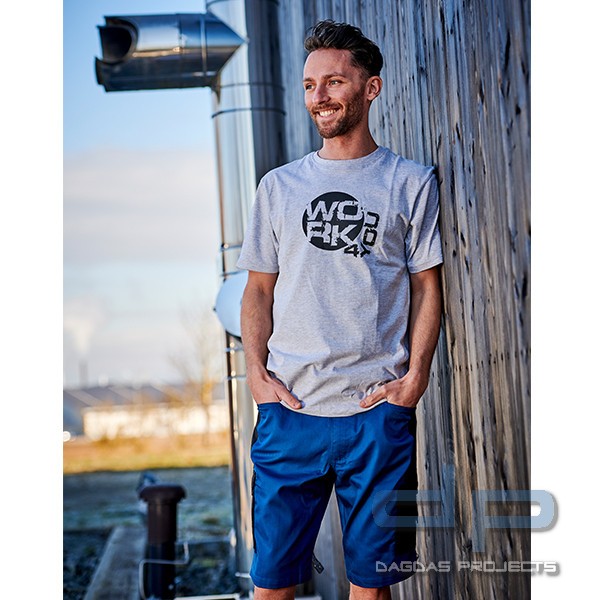Arbeitsshort GARY in blau-schwarz