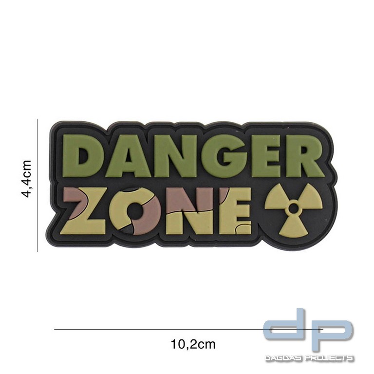 Emblem 3D PVC Danger Zone woodland