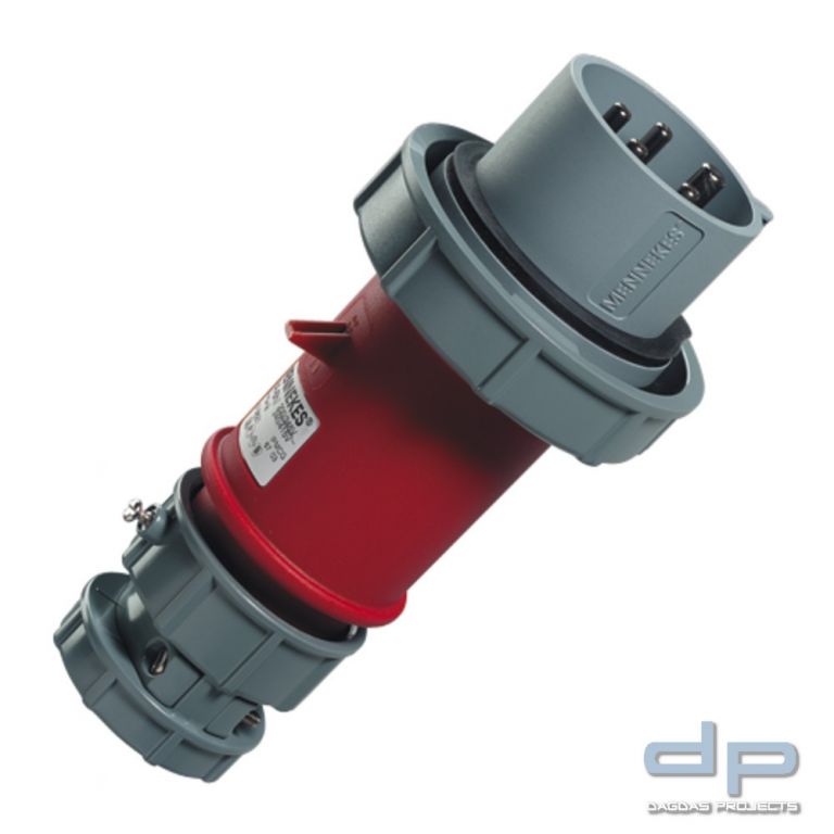 Mennekes CEE Stecker PowerTop, rot/grau, IP67
