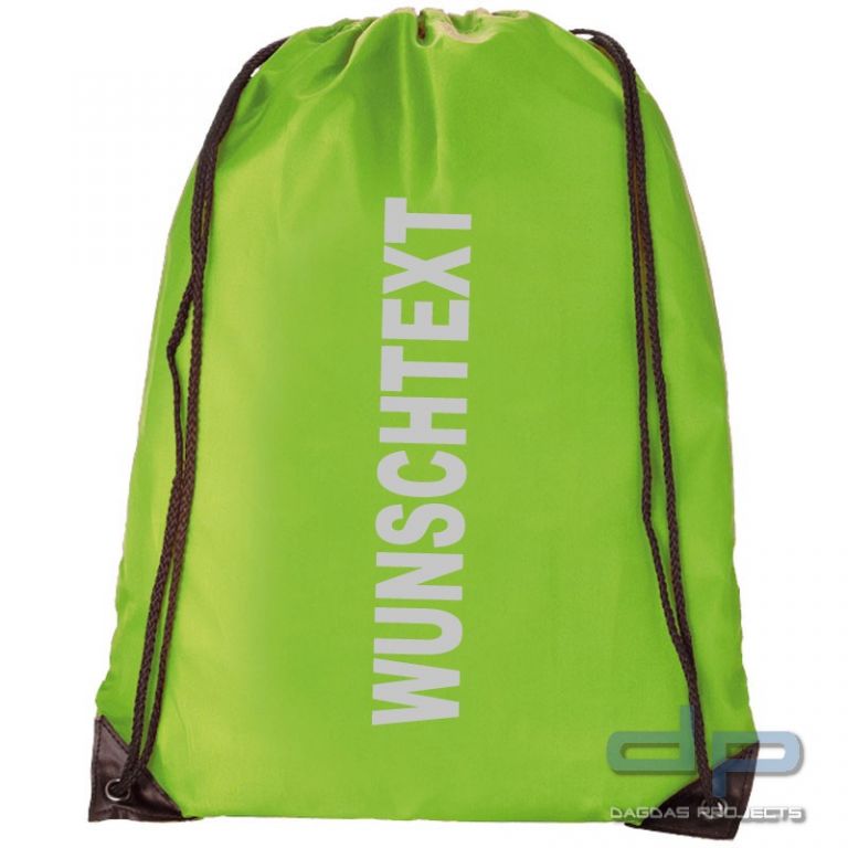 Premium Rucksack DP 2017 mit silber Reflektierendem Wunschtext in verschiedenen Farben