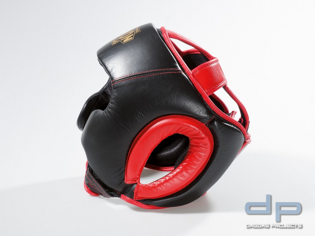 Sparring Kopfschutz in Schwarz-Rot