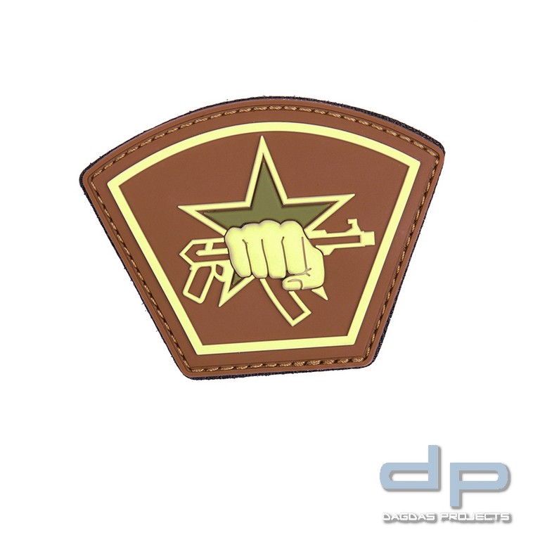 Emblem 3D Russicher Stern Faust braun