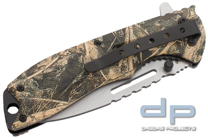 Haller Einhandmesser Camo mit Paracord