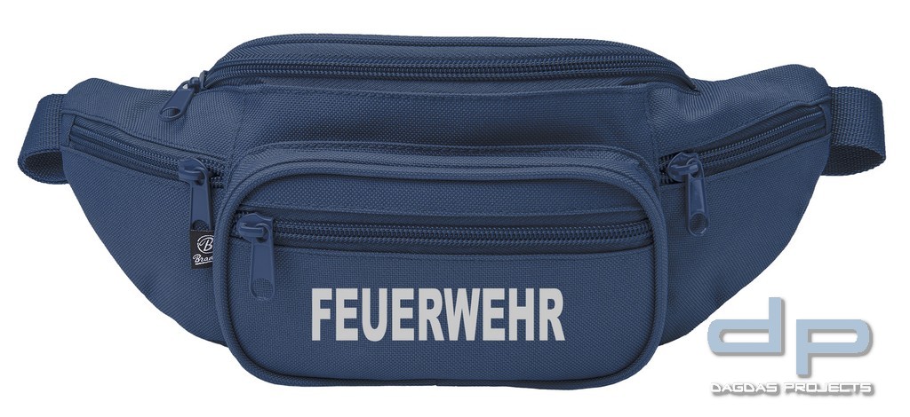 Behördenhüfttasche mit Wunschaufdruck in reflex silber