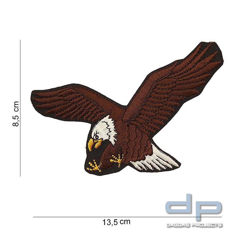 Emblem Stoff Adler Blick nach Links