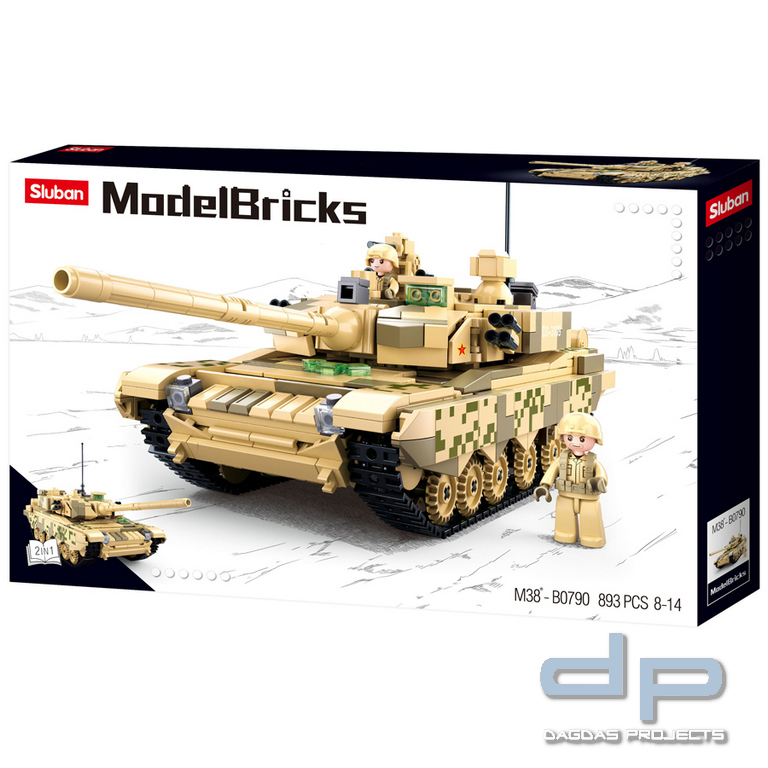 Sluban Main battle tank M38-B0790 #16163