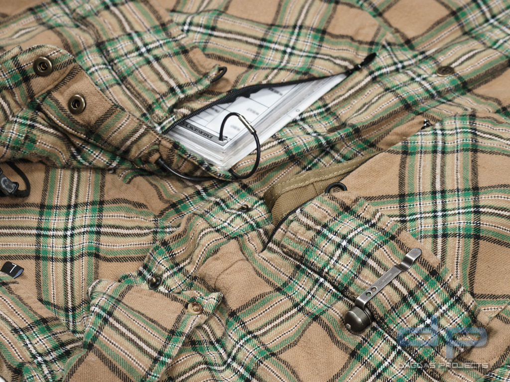 4-14 FACTORY CANADA SHIRT BUSH GREEN/BROWN TARTAN