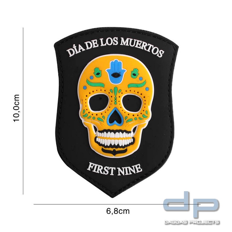 Emblem 3D PVC First nine schild gelb