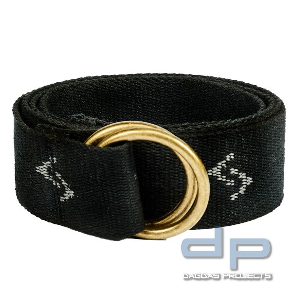 Scheibler Doppelringgürtel in Blau und Schwarz