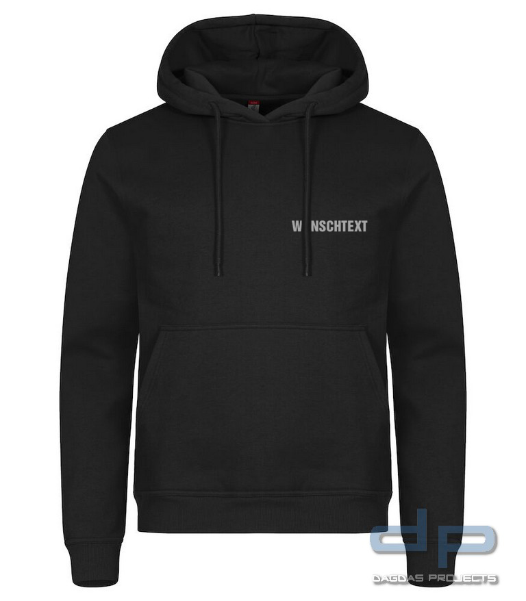 Unisex Kapuzenpullover Miami Hoody in verschiedenen Farben mit Aufdruck nach Wunsch auf Brust und Rü