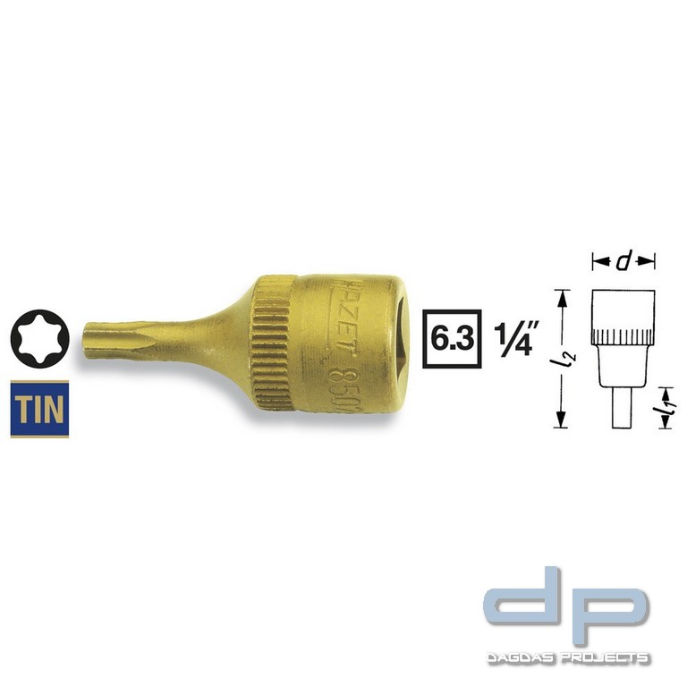 Hazet Schraubendreher-Steckschlüsseleinsatz TORX® 8502-T30