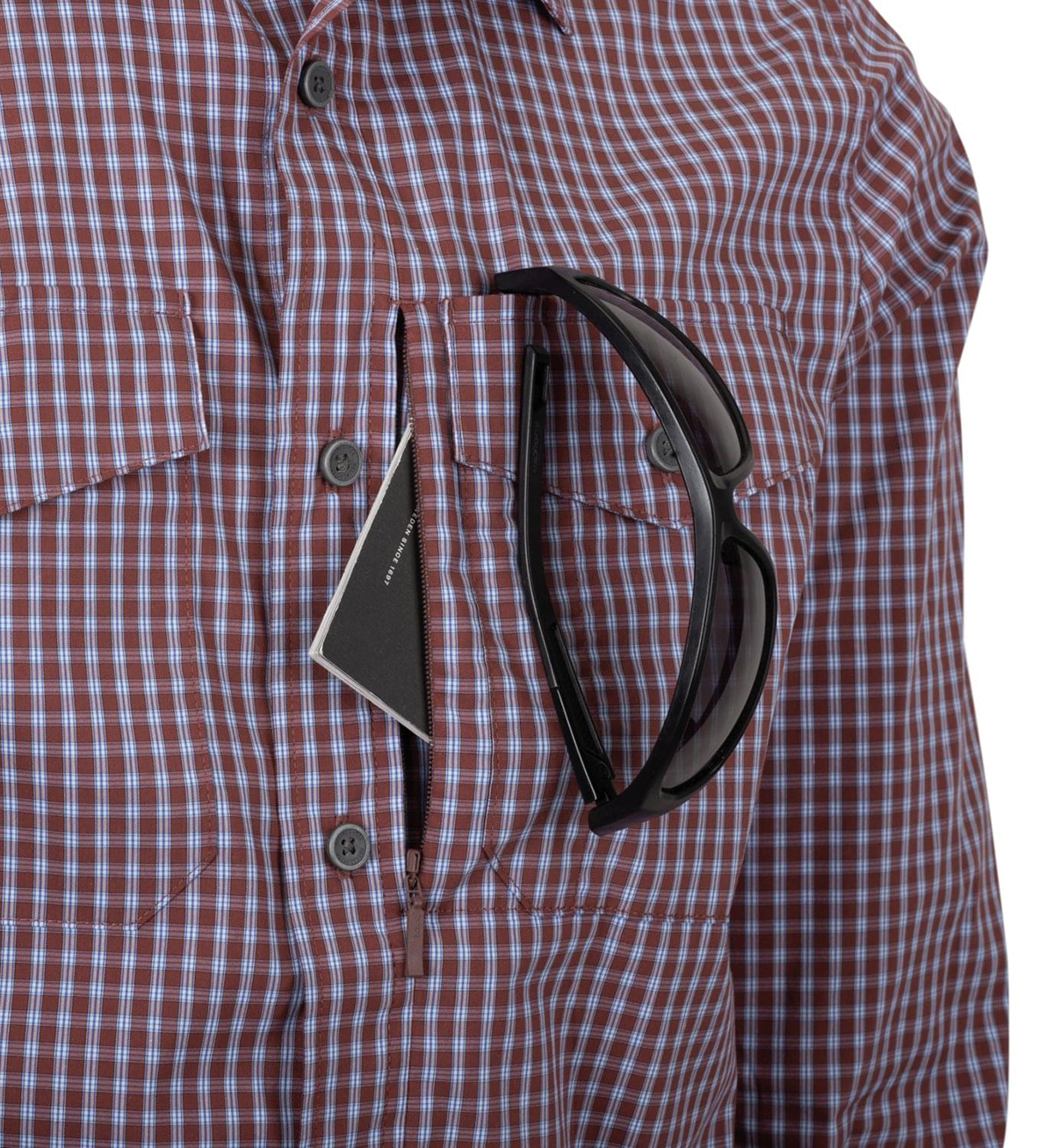 HELIKON COVERT CONCEALED CARRY LANGARMHEMD Farbe: grau und blau Größe: XL