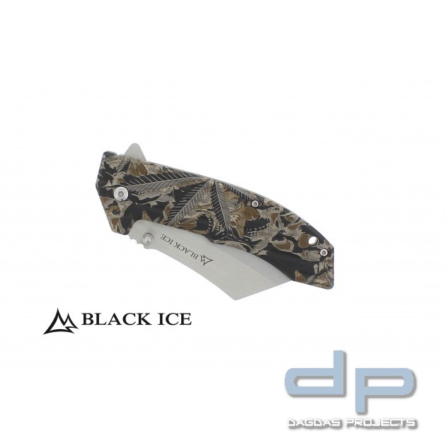 BLACK ICE Einhandmesser THC Green