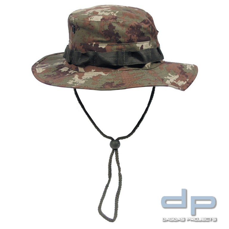 US GI Buschhut, mit Kinnband, GI Boonie, Rip Stop, vegetato