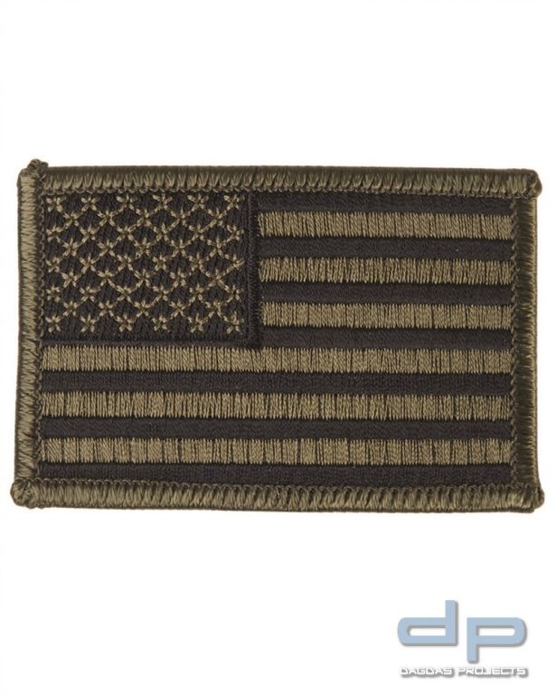 US NATIONALITÄTSABZEICHEN TEXTIL OLIV VPE 10