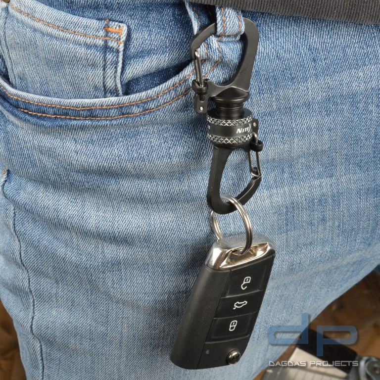 NiteIzeTM Doppelkarabiner SlideLock 360° Magnetische Arretierung