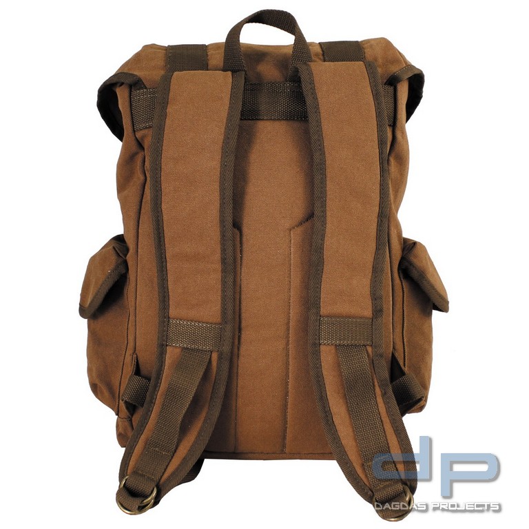 Rucksack, Canvas, "PT", braun