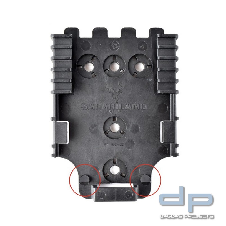 SAFARILAND® QLS-22L Aufnahmeplatte mit Wegnahmesicherung