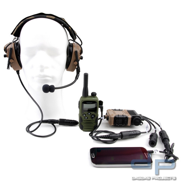 Topcom ONE + 1 Tactical PTT + 1 Topcom Z124