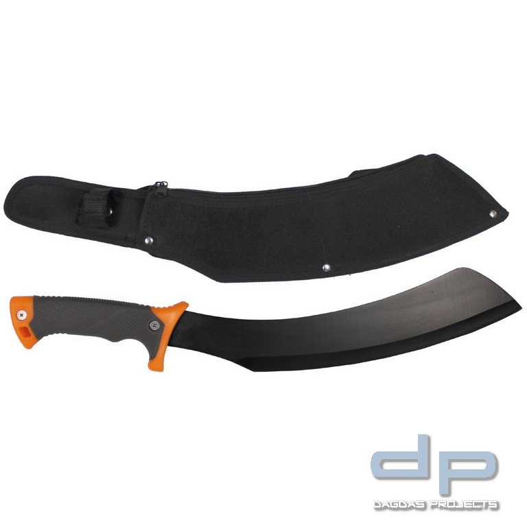 Machete, "Samurai", schwarz, mit Nylonscheide