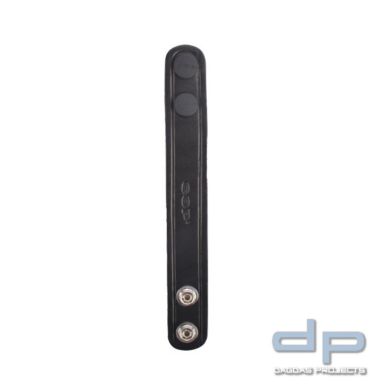 Gürtelhalter COP® 8430, Leder (1 Stück), schwarz, schwarze Druckknöpfe
