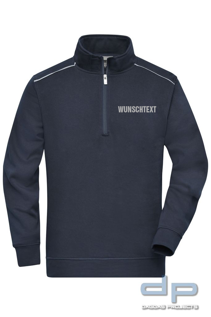 Half-Zip Sweat dp S-Serie in verschiedenen Farben mit Wunschaufdruck