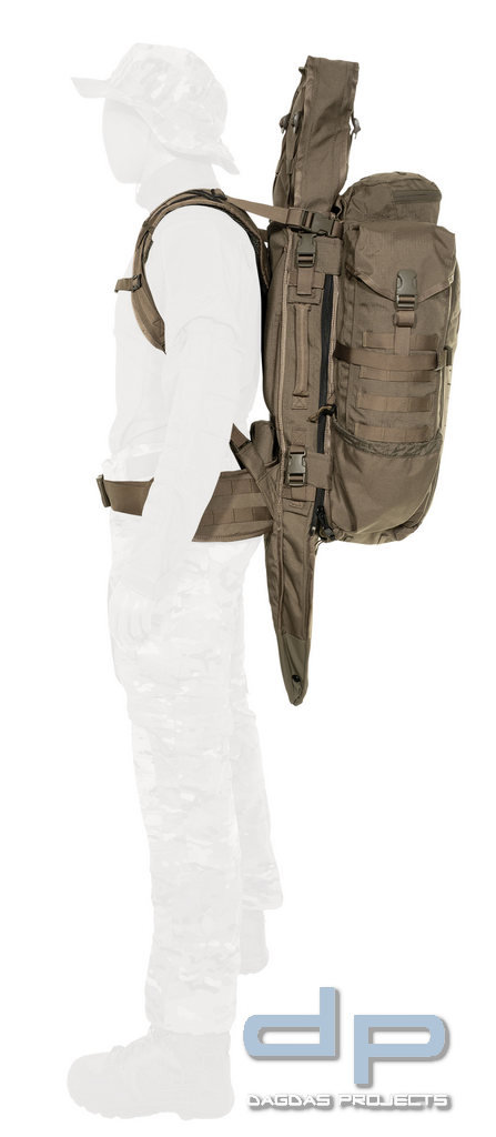 EBERLESTOCK PHANTOM SNIPER PACK in Steingrauoliv und Coyote