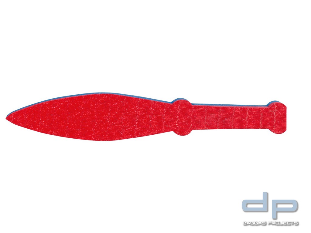 Schaumstoffmesser XPE in Rot/Blau