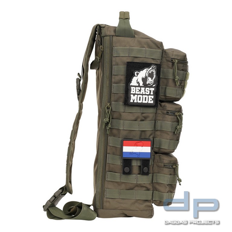 MOLLE-Patch-Adapter Haken + Schlaufe mittel Verschiedene Farben.