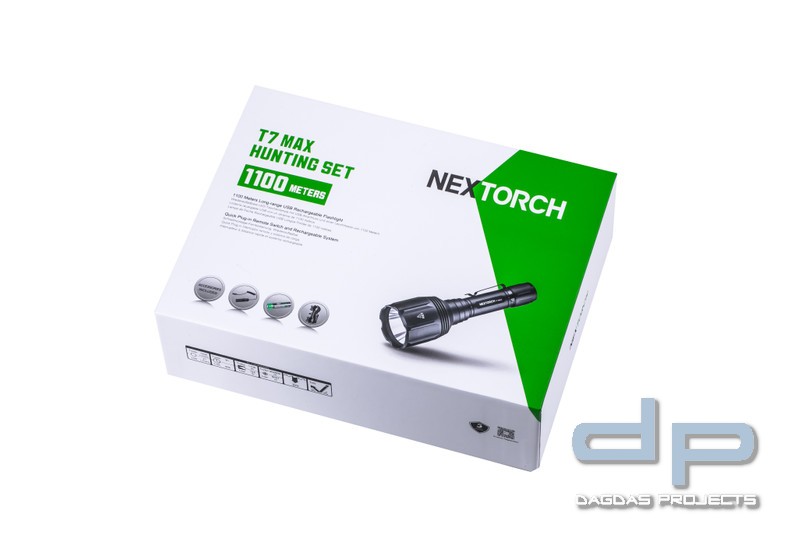 NEXTORCH T7 MAX SET Jagdtaschenlampe - Jagdlampe mit 1.100 Meter Leuchtweite
