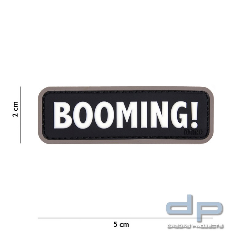 Emblem 3D PVC Booming! schwarz